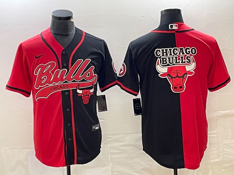 Men Chicago Bulls Blank Red Nike 2023 NBA Jersey style 2->youth mlb jersey->Youth Jersey